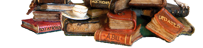 Rotations, Auctions, Andrew Bills Profile, Updates... Oh! and a nice cup of tea!