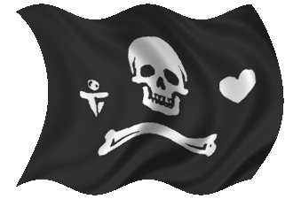 Said by many sites to be the flag flown by Stede Bonnet